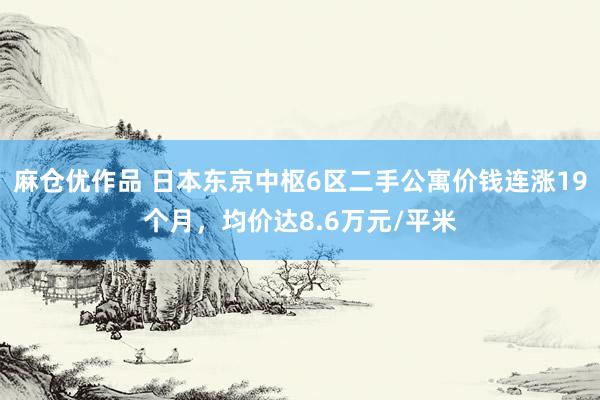 麻仓优作品 日本东京中枢6区二手公寓价钱连涨19个月，均价达8.6万元/平米