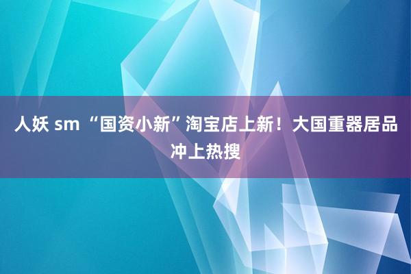 人妖 sm “国资小新”淘宝店上新！大国重器居品冲上热搜