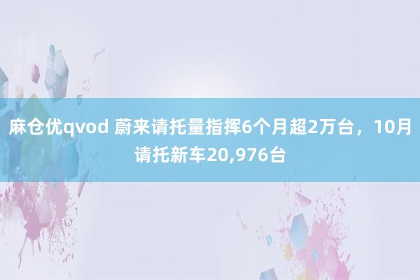 麻仓优qvod 蔚来请托量指挥6个月超2万台，10月请托新车20，976台