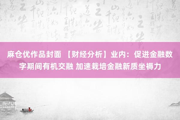 麻仓优作品封面 【财经分析】业内：促进金融数字期间有机交融 加速栽培金融新质坐褥力